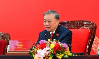 Tổng Bí thư Tô Lâm trả lời câu hỏi của các phóng viên quốc tế tại họp báo sau Đại hội XIV